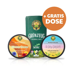 Tagträumer-Bundle: Grünzeug, Flower Power und A Day-Dream plus Gratis-Dose