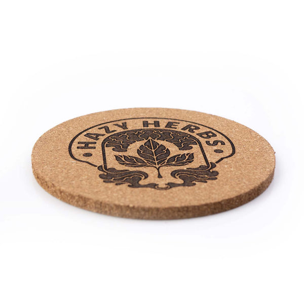 HAZY HERBS Untersetzer aus Holz oder Kork 2er Set